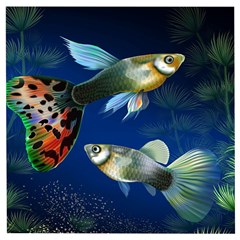 Marine Fishes Wooden Puzzle Square by Ket1n9