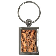 Bark Texture Wood Large Rough Red Wood Outside California Key Chain (rectangle)