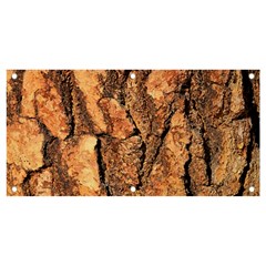 Bark Texture Wood Large Rough Red Wood Outside California Banner And Sign 4  X 2  by Ket1n9