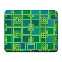 Green Abstract Geometric Small Mousepad by Ket1n9