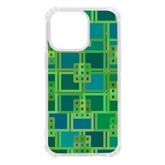 Green Abstract Geometric Iphone 13 Pro Tpu Uv Print Case by Ket1n9