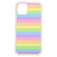 Cute Pastel Rainbow Stripes Iphone 12 Mini Tpu Uv Print Case	