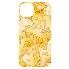 Cheese Slices Seamless Pattern Cartoon Style Iphone 14 Plus Black Uv Print Case by Ket1n9