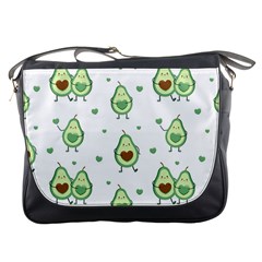 Cute Seamless Pattern With Avocado Lovers Messenger Bag by Ket1n9