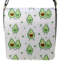 Cute Seamless Pattern With Avocado Lovers Flap Closure Messenger Bag (s) by Ket1n9