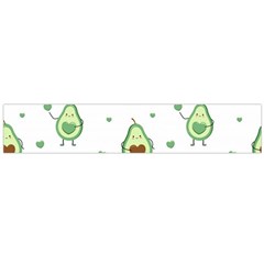 Cute Seamless Pattern With Avocado Lovers Large Premium Plush Fleece Scarf  by Ket1n9