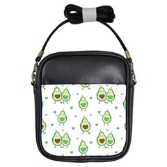 Cute Seamless Pattern With Avocado Lovers Girls Sling Bag by Ket1n9