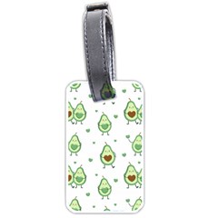 Cute Seamless Pattern With Avocado Lovers Luggage Tag (one Side) by Ket1n9