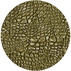 Aligator Skin Uv Print Round Tile Coaster by Ket1n9