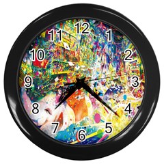 Multicolor Anime Colors Colorful Wall Clock (black) by Ket1n9