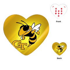Georgia Institute Of Technology Ga Tech Playing Cards Single Design (heart) by Ket1n9