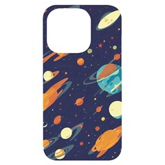 Space Galaxy Planet Universe Stars Night Fantasy Iphone 14 Pro Black Uv Print Case by Ket1n9