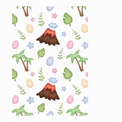 Cute Palm Volcano Seamless Pattern Small Garden Flag (two Sides) by Ket1n9