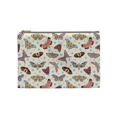 Pattern With Butterflies Moths Cosmetic Bag (medium) by Ket1n9
