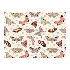 Pattern With Butterflies Moths Two Sides Premium Plush Fleece Blanket (mini) by Ket1n9