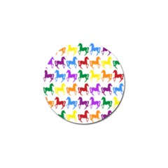 Colorful Horse Background Wallpaper Golf Ball Marker (10 Pack)