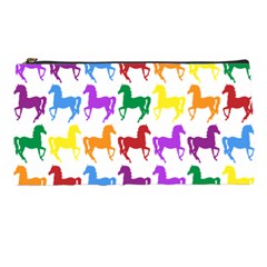 Colorful Horse Background Wallpaper Pencil Case