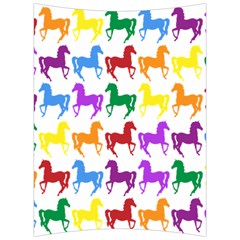 Colorful Horse Background Wallpaper Back Support Cushion