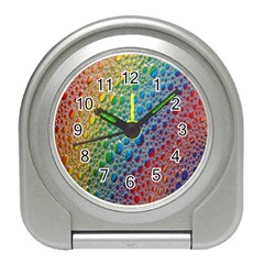 Bubbles Rainbow Colourful Colors Travel Alarm Clock