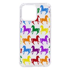 Colorful Horse Background Wallpaper Iphone 14 Pro Max Tpu Uv Print Case by Hannah976