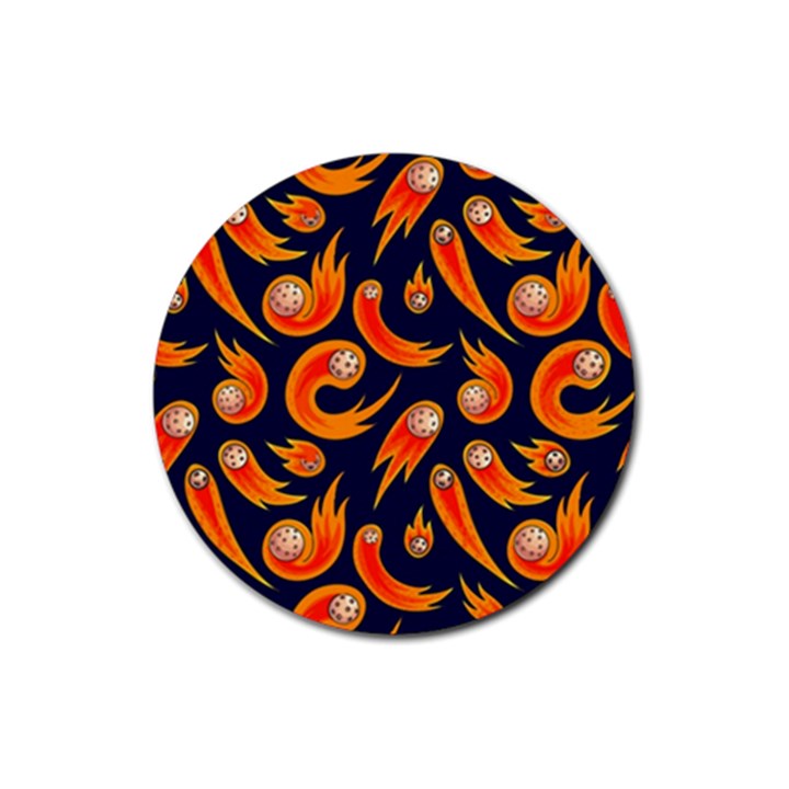 Space Patterns Pattern Rubber Coaster (Round)