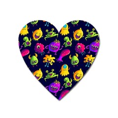 Space Patterns Heart Magnet