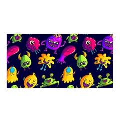 Space Patterns Satin Wrap 35  X 70  by Hannah976