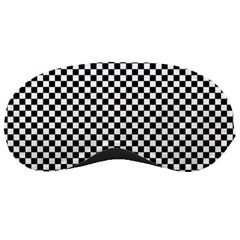 Black And White Checkerboard Background Board Checker Sleep Mask by Hannah976