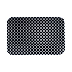 Black And White Checkerboard Background Board Checker Open Lid Metal Box (silver)   by Hannah976