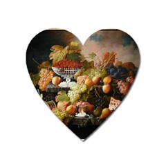 Abundance Of Fruit Severin Roesen Heart Magnet