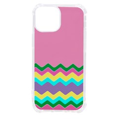 Easter Chevron Pattern Stripes Iphone 13 Mini Tpu Uv Print Case by Hannah976