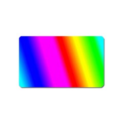 Multi Color Rainbow Background Magnet (name Card)