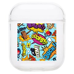 Comic Elements Colorful Seamless Pattern Soft Tpu Airpods 1/2 Case by Hannah976