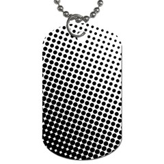 Background-wallpaper-texture-lines Dot Dots Black White Dog Tag (one Side)