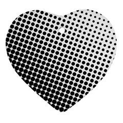 Background-wallpaper-texture-lines Dot Dots Black White Heart Ornament (two Sides)