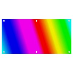 Multi Color Rainbow Background Banner And Sign 4  X 2  by Hannah976