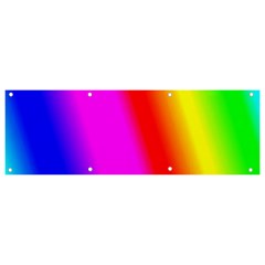 Multi Color Rainbow Background Banner And Sign 9  X 3  by Hannah976