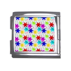 Snowflake Pattern Repeated Mega Link Italian Charm (18mm) by Hannah976