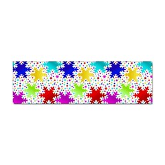 Snowflake Pattern Repeated Sticker (bumper) by Hannah976