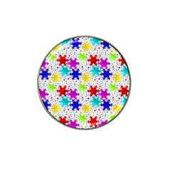 Snowflake Pattern Repeated Hat Clip Ball Marker