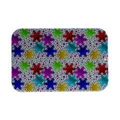 Snowflake Pattern Repeated Open Lid Metal Box (silver)   by Hannah976