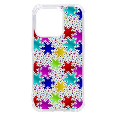 Snowflake Pattern Repeated Iphone 14 Pro Tpu Uv Print Case by Hannah976