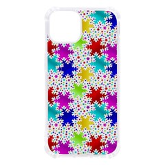 Snowflake Pattern Repeated Iphone 13 Tpu Uv Print Case by Hannah976