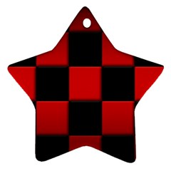 Black And Red Backgrounds- Ornament (star)