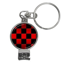 Black And Red Backgrounds- Nail Clippers Key Chain