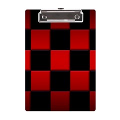 Black And Red Backgrounds- A5 Acrylic Clipboard by Hannah976