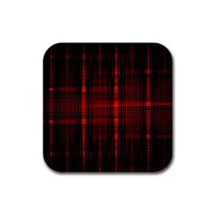 Black And Red Backgrounds Rubber Square Coaster (4 Pack)