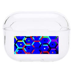 Blue Bee Hive Pattern Hard Pc Airpods Pro Case