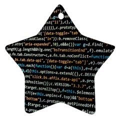 Close Up Code Coding Computer Ornament (star)