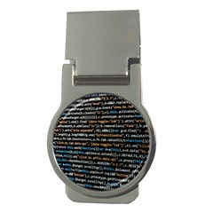 Close Up Code Coding Computer Money Clips (round) 